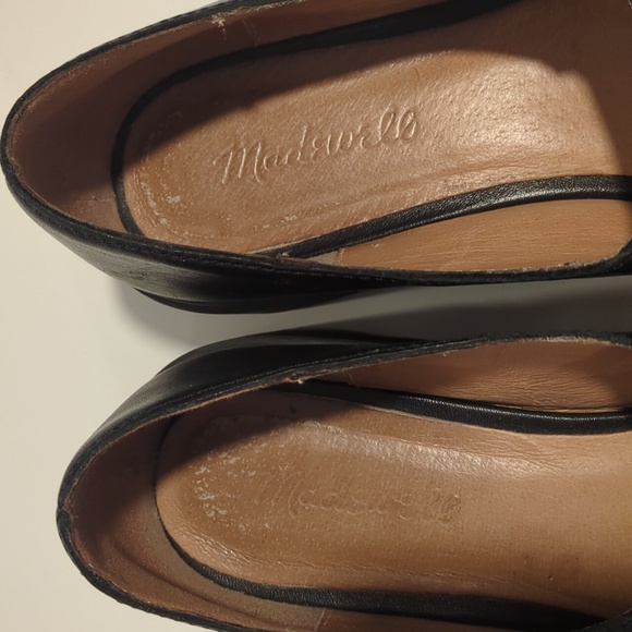 Madewell Black Leather Mary Jane Flats - Picture 7 of 8